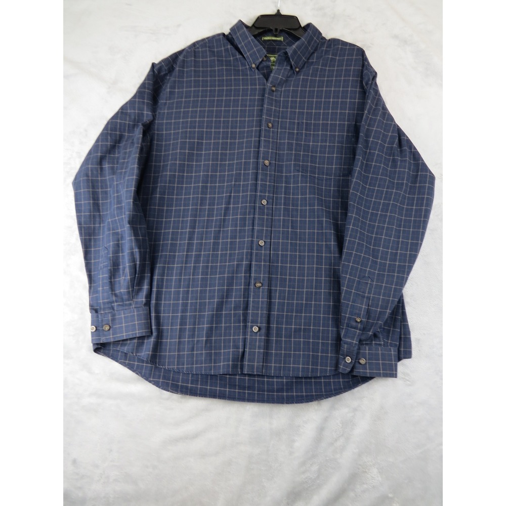 Eddie Bauer Plaid Shirt‎ XL Wrinkle Resistant Outdoors Preppy